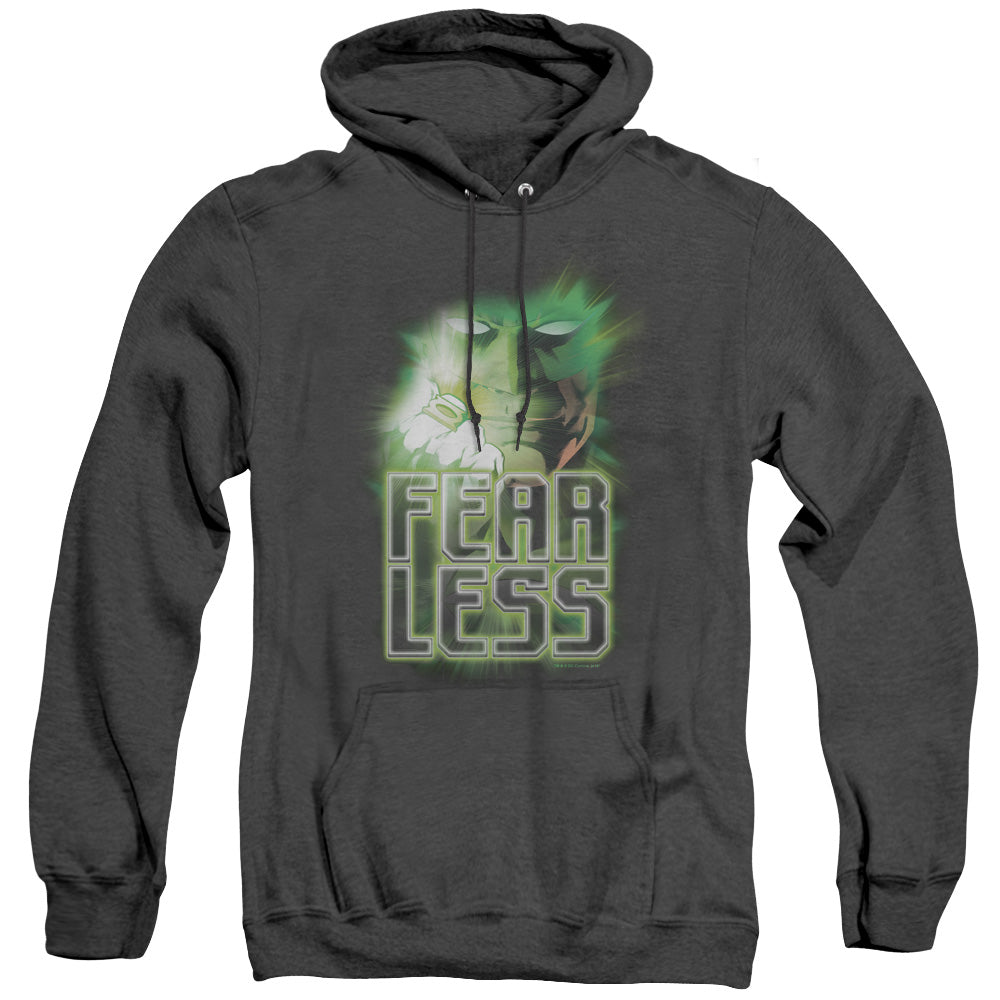 Green Lantern Fearless Heather Mens Hoodie Black Officially Licensed