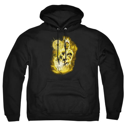 Green Lantern Sinestro Nebula Mens Hoodie Black Officially Licensed