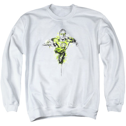 Green Lantern Inked Mens Crewneck Sweatshirt White