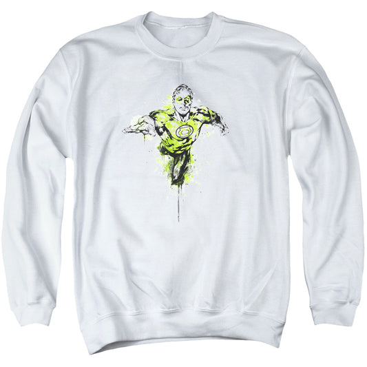 Green Lantern Inked Mens Crewneck Sweatshirt White