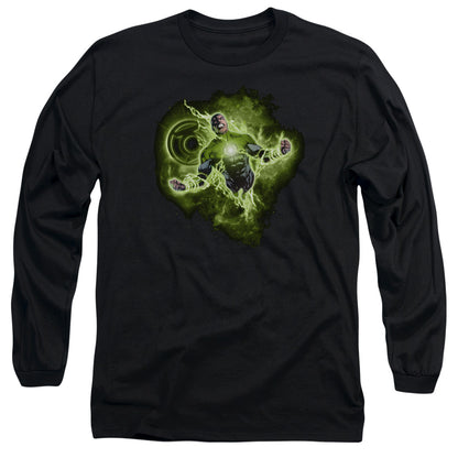 Green Lantern Lantern Nebula Mens Long Sleeve Shirt Black Officially Licensed
