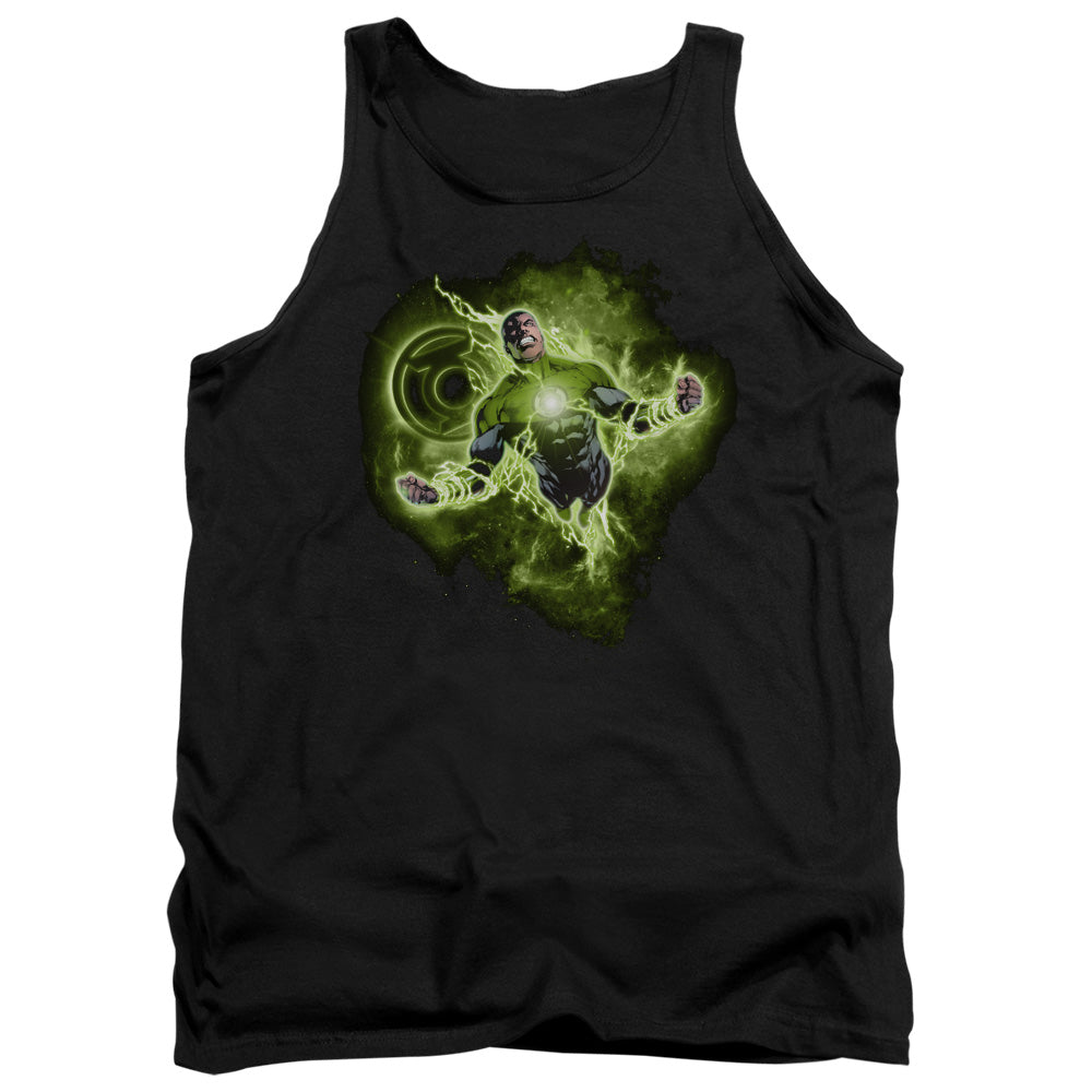 Green Lantern Lantern Nebula Mens Tank Top Shirt Black