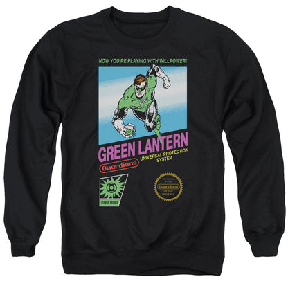 Green Lantern Box Art Mens Crewneck Sweatshirt Black