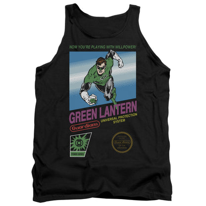 Green Lantern Box Art Mens Tank Top Shirt Black