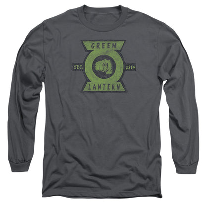 Green Lantern Section Mens Long Sleeve Shirt Charcoal Officially Licensed