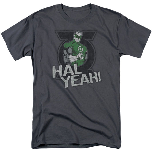Green Lantern Hal Yeah Mens T Shirt Charcoal