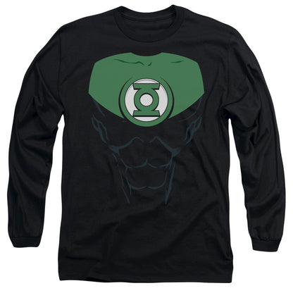 Green Lantern Jon Stewart Mens Long Sleeve Shirt Black Officially Licensed