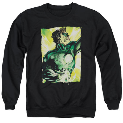 Green Lantern Up Up Mens Crewneck Sweatshirt Black