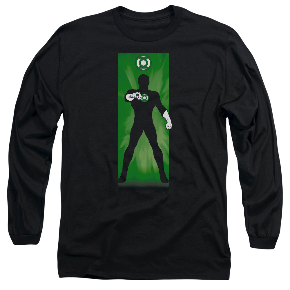 Dc Green Lantern Block Mens Long Sleeve Shirt Black Officially Licensed