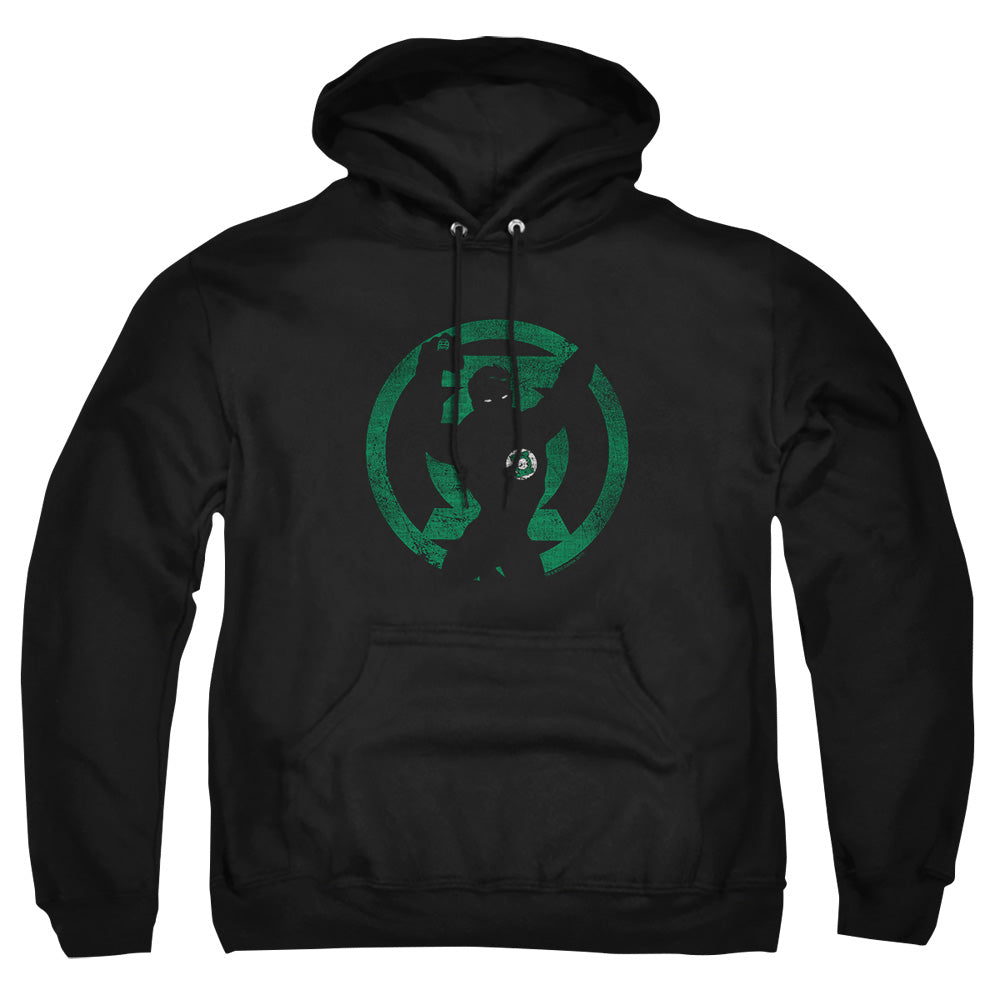Dc Gl Symbol Knockout Mens Hoodie Black Officially Licensed