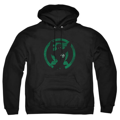 Dc Gl Symbol Knockout Mens Hoodie Black Officially Licensed