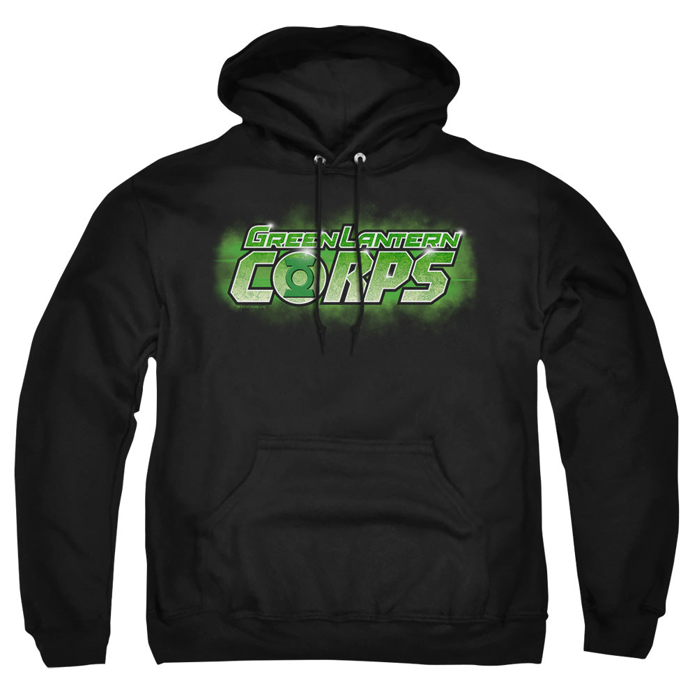 Green Lantern Gl Corps Title Mens Hoodie Black Officially Licensed