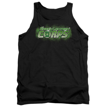 Green Lantern Gl Corps Title Mens Tank Top Shirt Black