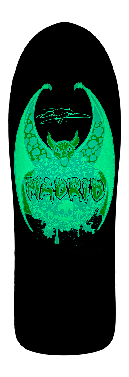 Madrid Beau Brown Bat LTD Glow In The Dark 10.25" Skateboard Deck