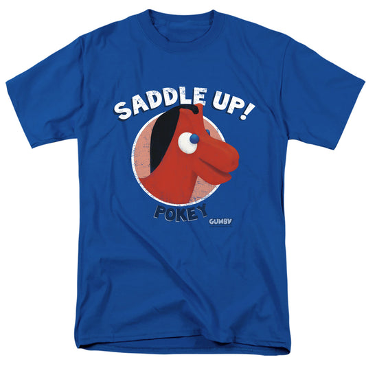 Gumby Saddle Up Mens T Shirt Royal