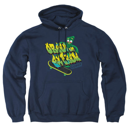 Gumby Green And Extreme Mens Hoodie Navy