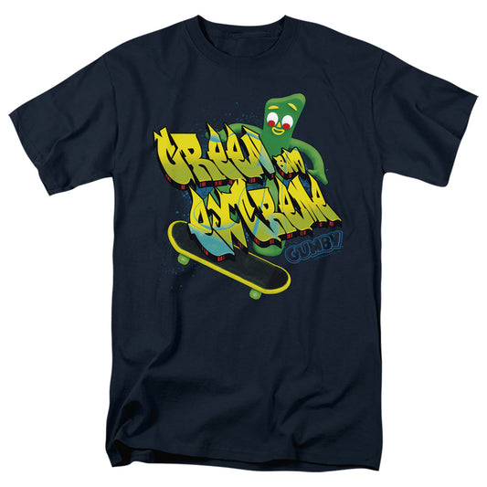 Gumby Green And Extreme Mens T Shirt Navy