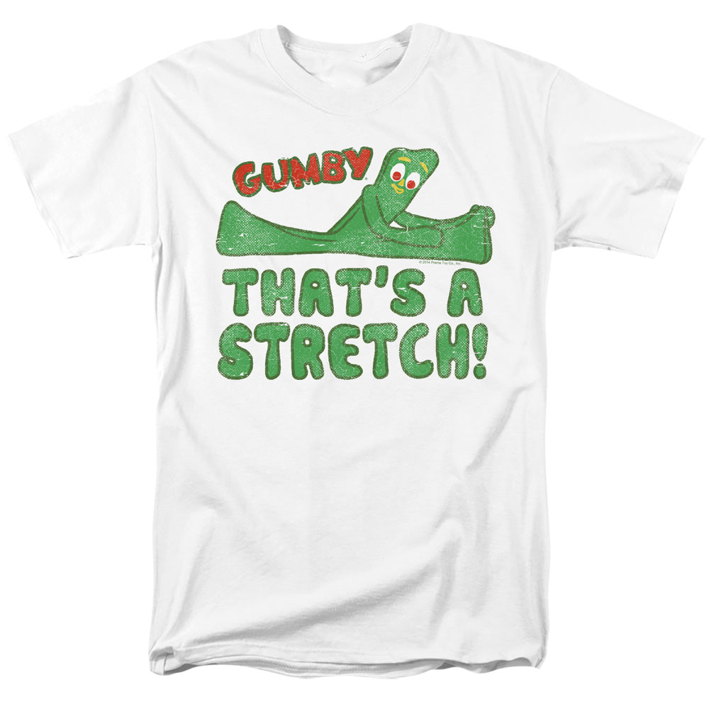 Gumby Thatâ€™S A Stretch Mens T Shirt White Officially Licensed