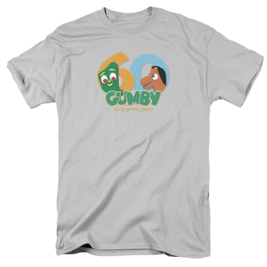 Gumby 60Th Mens T Shirt Silver