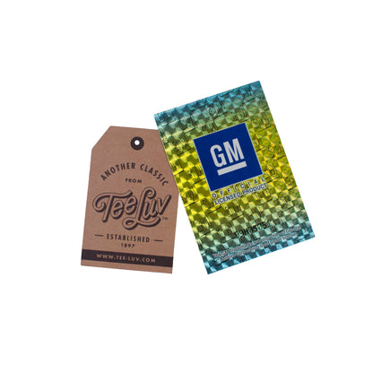 Chevy Corvette Genuine Performance Crossed Flags Mens T Shirt Officially Licensed Black