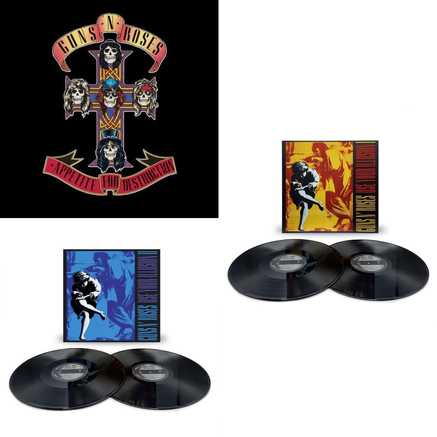 Guns N' Roses - Appetite For Destruction & Use Your Illusion Ii (X) (2LP) & Use Your Illusion I (X) (2LP)