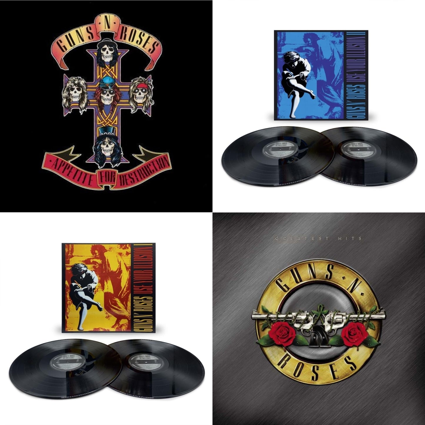 Guns N' Roses - Appetite For Destruction & Use Your Illusion Ii (X) (2LP) & Use Your Illusion I (X) (2LP) & Greatest Hits (2LP)