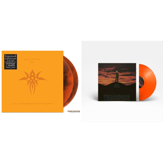 Gary Numan - Live At Shepherds Bush Empire (Orange/Black Haze Vinyl/2LP) & Warriors (Orange LP Vinyl)