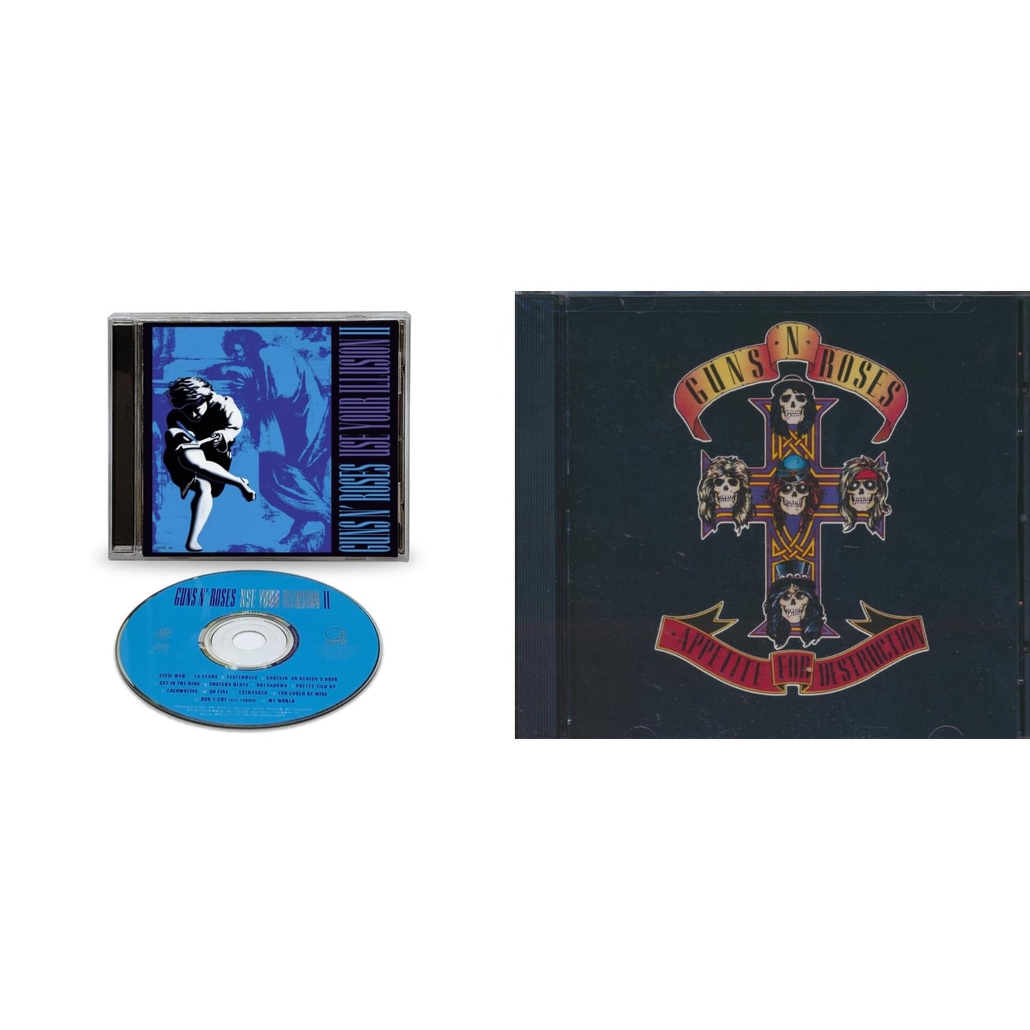Guns N' Roses - Use Your Illusion Ii (X) & Appetite For Destruction - CD Bundle
