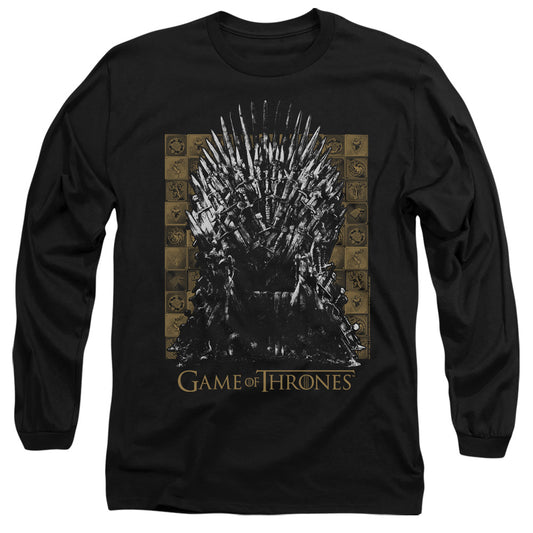 Game Of Thrones Iron Throne Mens Long Sleeve Shirt Black