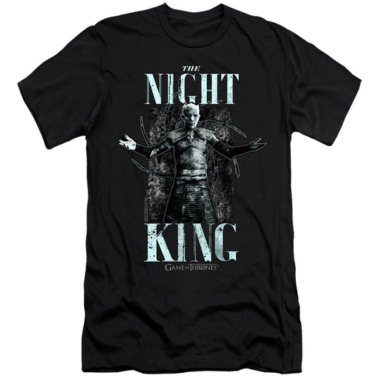 Game Of Thrones The Night King Hbo Premium Bella Canvas Slim Fit Mens T Shirt Black