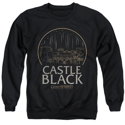 Game Of Thrones Castle Black Mens Crewneck Sweatshirt Black