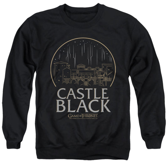 Game Of Thrones Castle Black Mens Crewneck Sweatshirt Black