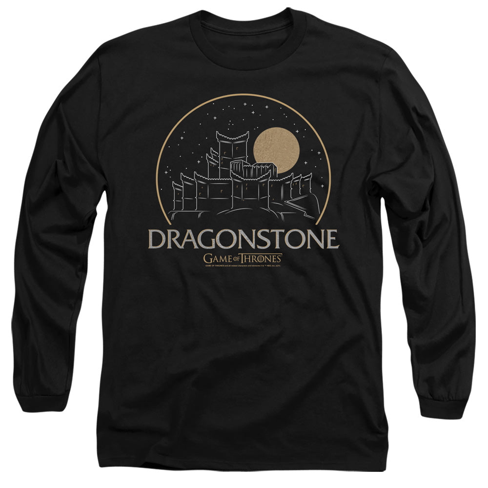 Game Of Thrones Dragonstone Mens Long Sleeve Shirt Black