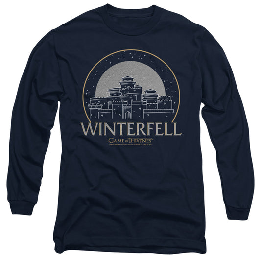 Game Of Thrones Winterfell Mens Long Sleeve Shirt Navy