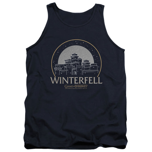 Game Of Thrones Winterfell Mens Tank Top Shirt Navy