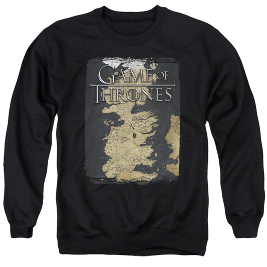 Game Of Thrones Series Map Mens Crewneck Sweatshirt Black