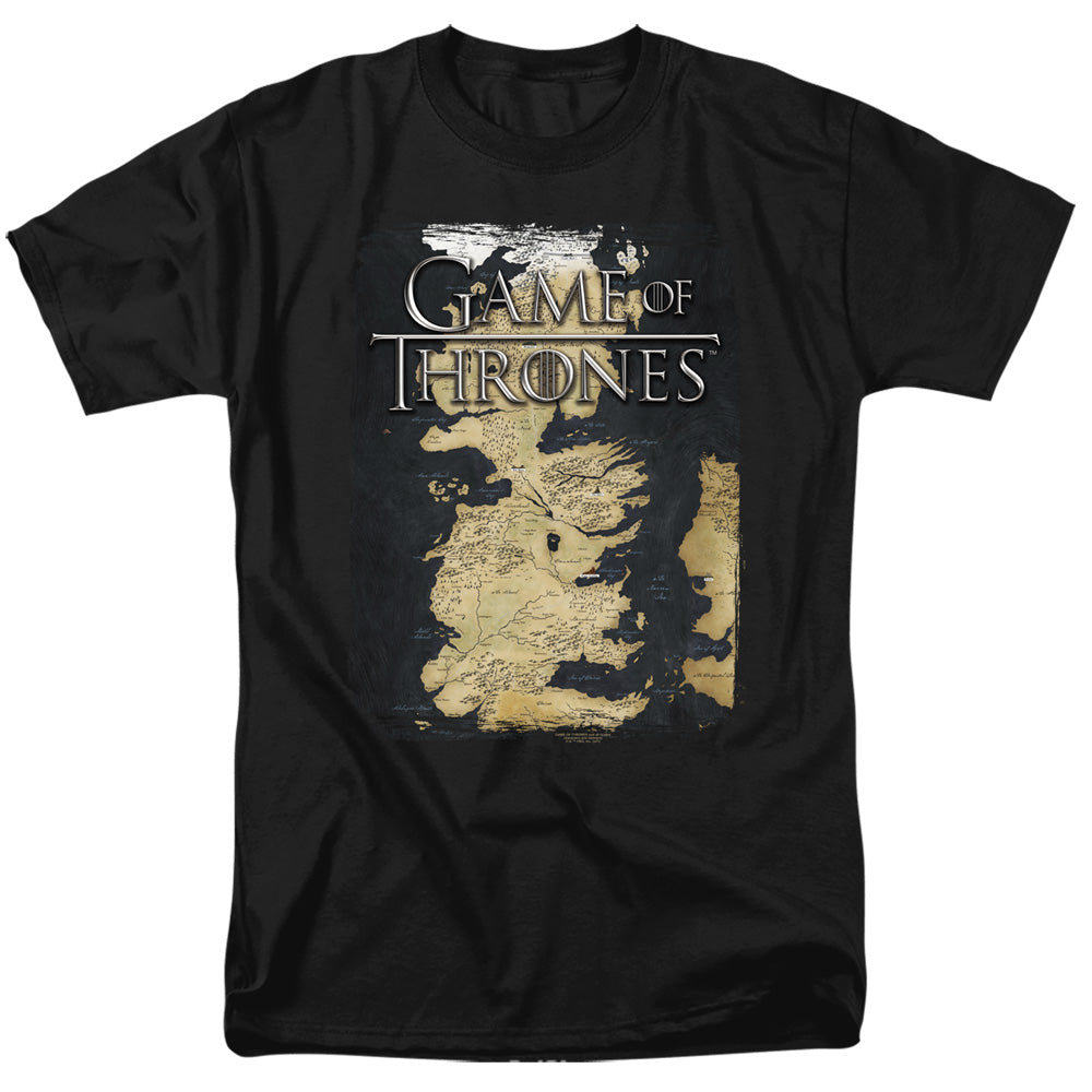 Game Of Thrones Series Map Mens T Shirt Black