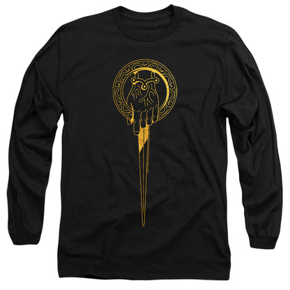 Game Of Thrones Hand Of The King Icon Mens Long Sleeve Shirt Black Officially Licensed