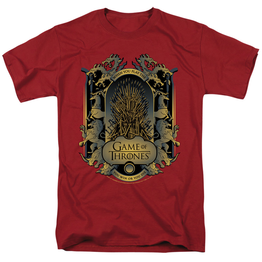 Game Of Thrones Throne And Sigils Mens T Shirt Cardinal