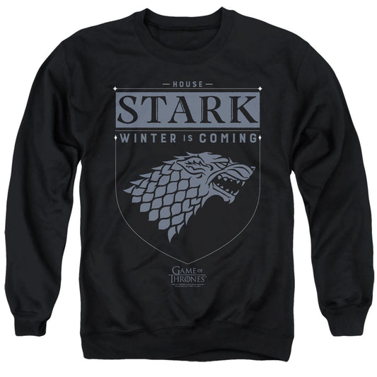 Game Of Thrones House Stark Sigil Mens Crewneck Sweatshirt Black