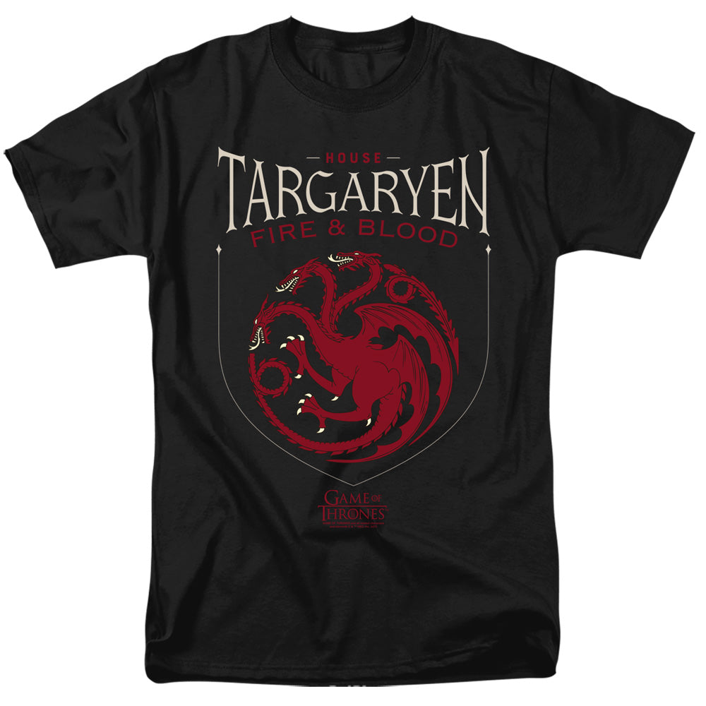 Game Of Thrones House Targaryen Sigil Mens T Shirt Black