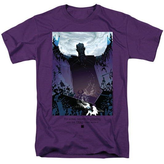 Game Of Thrones The Long Night Mens T Shirt Purple