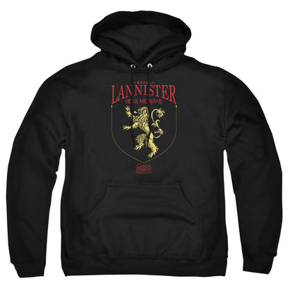 Game Of Thrones House Lannister Sigil Mens Hoodie Black Officially Licensed