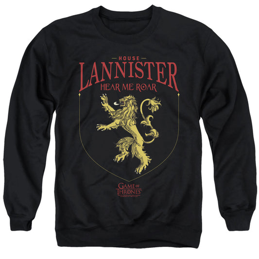 Game Of Thrones House Lannister Sigil Mens Crewneck Sweatshirt Black