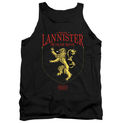 Game Of Thrones House Lannister Sigil Mens Tank Top Shirt Black