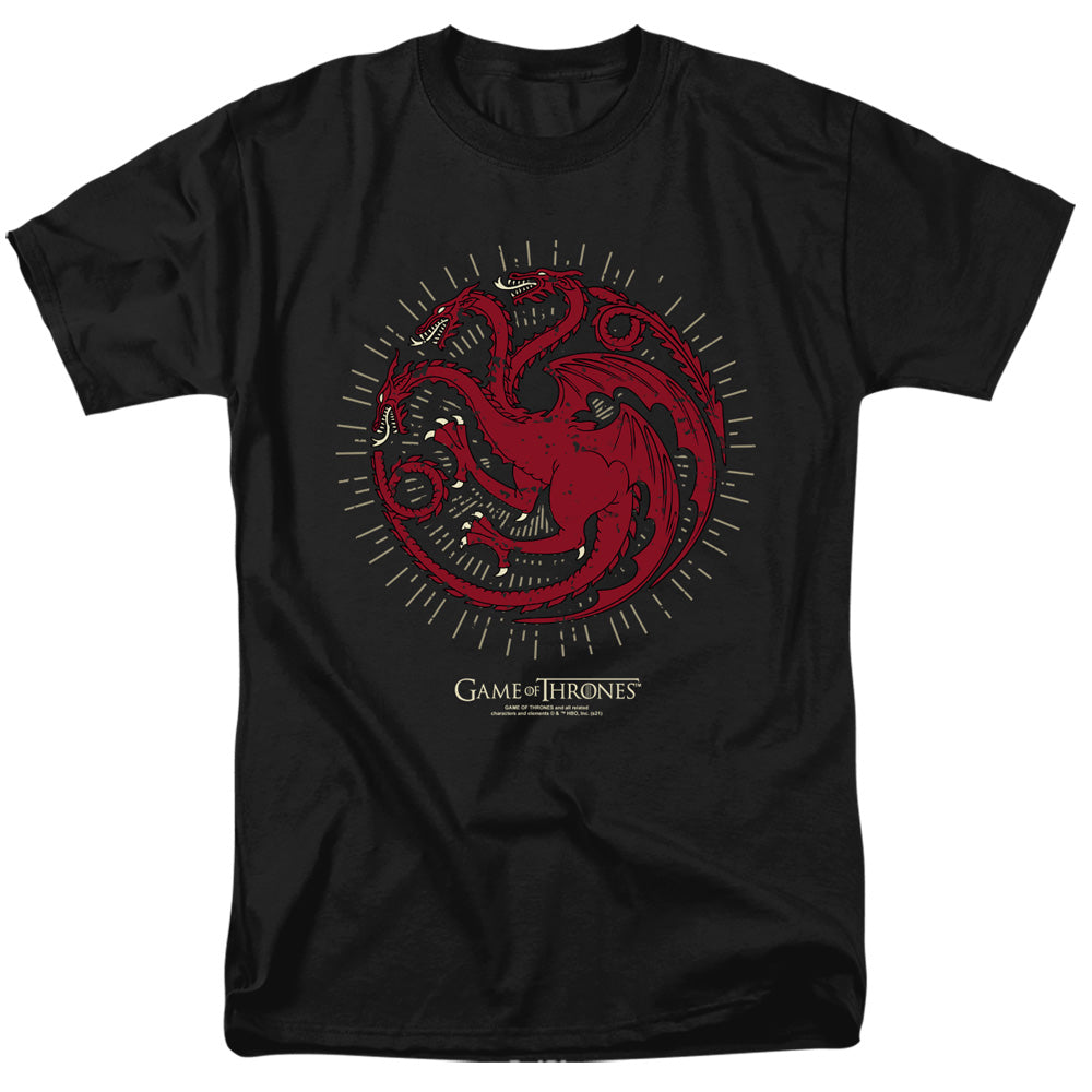 Game Of Thrones Targaryen Burst Sigil Mens T Shirt Black