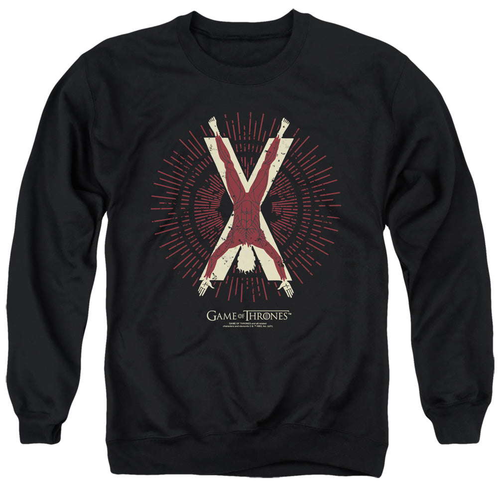 Game Of Thrones Bolton Burst Sigil Mens Crewneck Sweatshirt Black