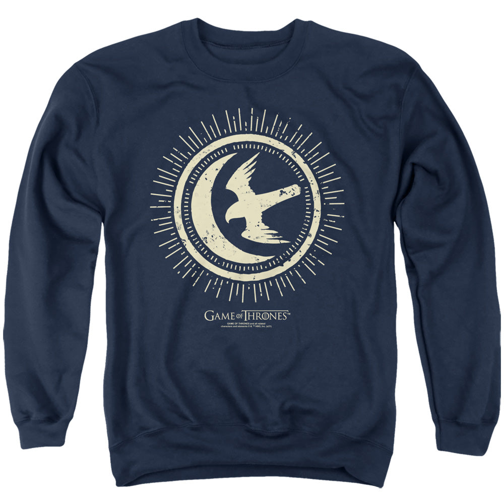 Game Of Thrones Arryn Burst Sigil Mens Crewneck Sweatshirt Navy