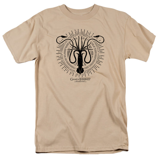 Game Of Thrones Greyjoy Burst Sigil Mens T Shirt Sand