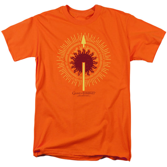 Game Of Thrones Martell Burst Sigil Mens T Shirt Orange